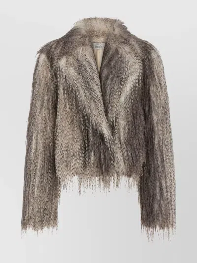GIUSEPPE DI MORABITO LONG HAIR FAUX FUR JACKET