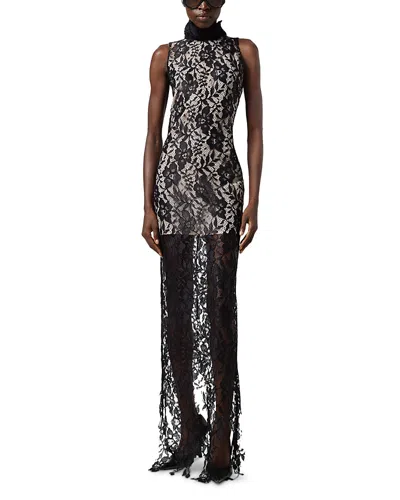 Giuseppe Di Morabito Long Lace Dress In Black