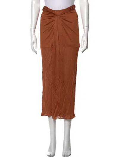 Pre-owned Giuseppe Di Morabito Long Skirt In Brown