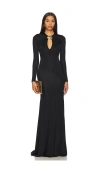Giuseppe Di Morabito Flared Maxi Dress In Black