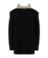 Giuseppe Di Morabito Black Wool Oversize Sweater In Black
