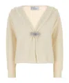 Giuseppe Di Morabito Long-sleeved Knitted Cardigan In Nude