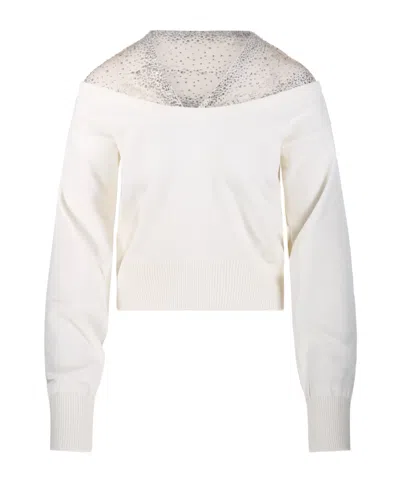 Giuseppe Di Morabito Long-sleeved Knitwear In White