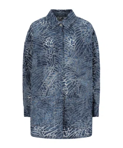 Giuseppe Di Morabito Long Sleeved Patterned Shirt In Multi