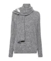 Giuseppe Di Morabito Brooch-detail Sweater In Gray