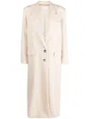Giuseppe Di Morabito Long Wool Coat In Neutrals