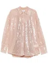 Giuseppe Di Morabito Sequin-embellished Shirt In Pink