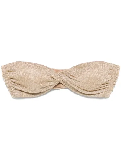 Giuseppe Di Morabito Lurex Bralette In Gold