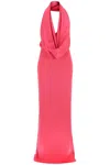 Giuseppe Di Morabito Women's Maxi Gown With Built-in Hood In Fuchsia
