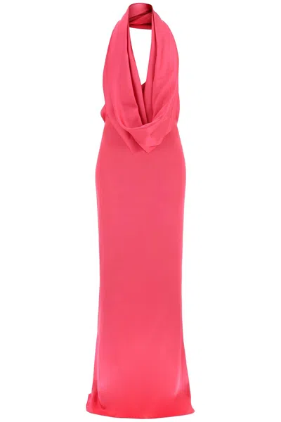 GIUSEPPE DI MORABITO MAXI GOWN WITH BUILT-IN HOOD