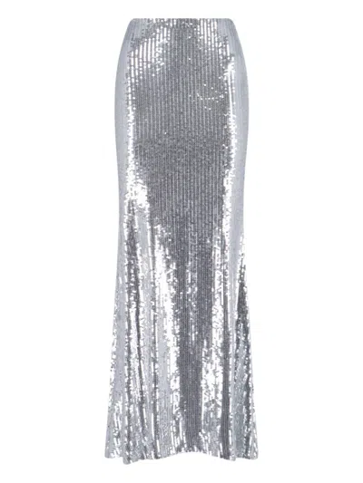 Giuseppe Di Morabito Maxi Sequin Skirt In Silver