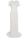 Giuseppe Di Morabito Abito Lungo In Jersey Di Cotone In White