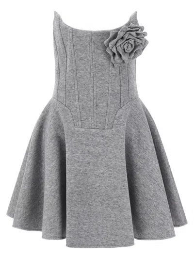 GIUSEPPE DI MORABITO MÉLANGE MINI DRESS WITH REMOVABLE BROOCH