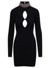 Giuseppe Di Morabito Merino Wool Mini Dress Embellished Neck