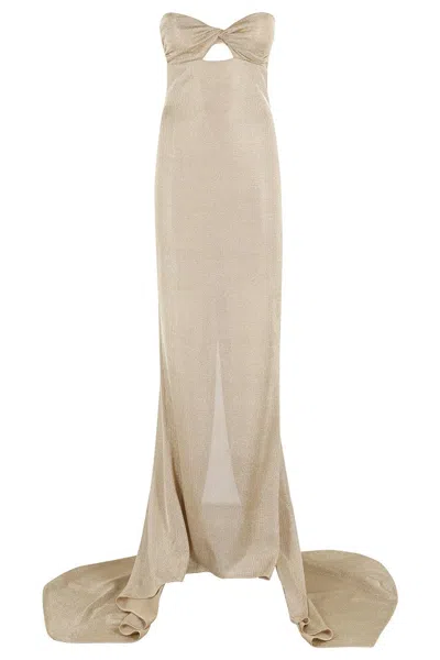 Giuseppe Di Morabito Mermaid-fit Lurex Evening Gown