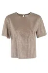 Giuseppe Di Morabito Embellished Metallic Keyhole Back Blouse