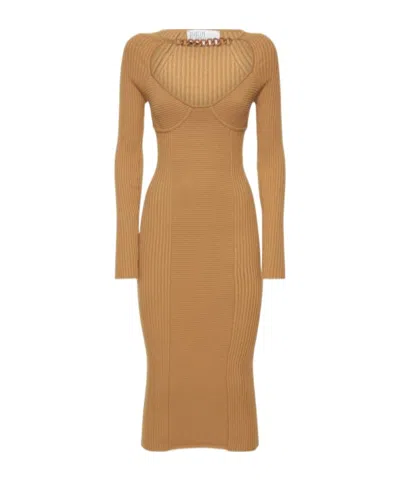 Giuseppe Di Morabito Midi Dress In Brown