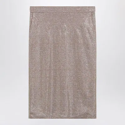 GIUSEPPE DI MORABITO GIUSEPPE DI MORABITO MIDI SKIRT WITH SILVER RHINESTONES