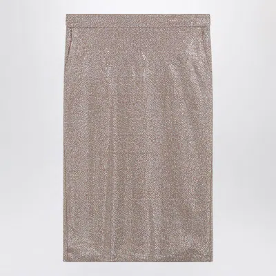 Giuseppe Di Morabito Midi Skirt With Silver Rhinestones