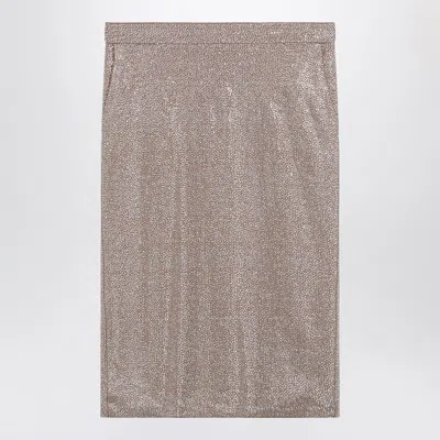 Giuseppe Di Morabito Midi Skirt With Silver Rhinestones