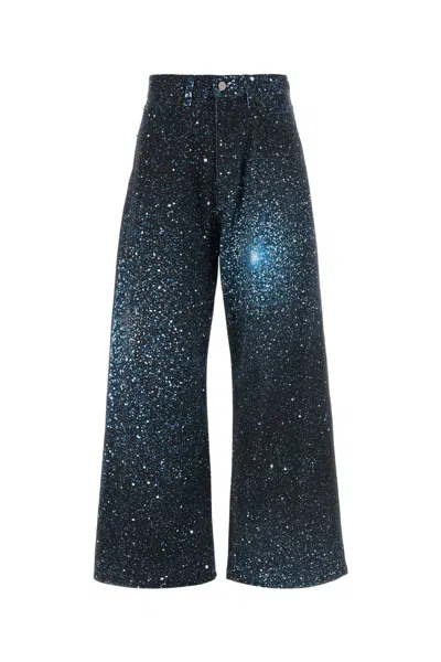 Giuseppe Di Morabito Printed Stretch Denim Jeans In Multi