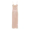 Giuseppe Di Morabito Sequinned Maxi Dress In Pink