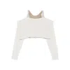 Giuseppe Di Morabito Off-shoulder Button-up Cardigan In White