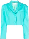 Giuseppe Di Morabito Notched-collar Cropped Blazer In Blue