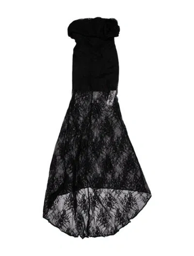 Pre-owned Giuseppe Di Morabito Nylon Long Dress W/ Tags In Black