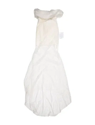 Pre-owned Giuseppe Di Morabito Nylon Long Dress W/ Tags In White