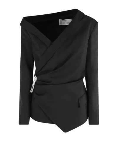 Giuseppe Di Morabito Off-shoulder Suit Jacket In Black