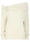Giuseppe Di Morabito Off-the-shoulder Alpaca-blend Jumper In Off White