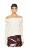Giuseppe Di Morabito Off-the-shoulder Alpaca-blend Jumper In White
