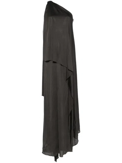 Giuseppe Di Morabito One-shoulder Empire-style Maxi Dress In Brown