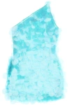 Giuseppe Di Morabito One-shoulder Mini Dress With In Blue