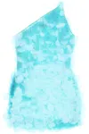 Giuseppe Di Morabito One-shoulder Mini Dress With In Blue