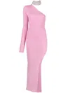 Giuseppe Di Morabito Embellished Wool-blend Maxi Dress In Pink