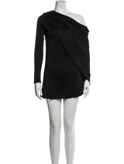Pre-owned Giuseppe Di Morabito One-shoulder Mini Dress W/ Tags In Blue