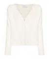 Giuseppe Di Morabito V-neck Alpaca Knit Sweater In White