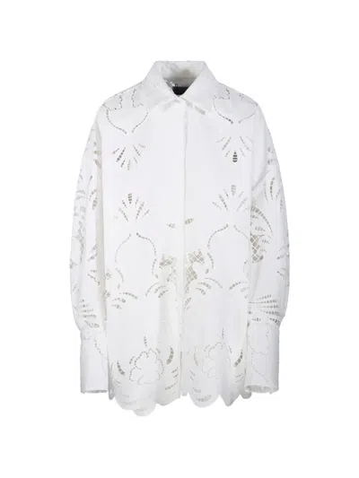 Giuseppe Di Morabito Oversized Cut-out Shirt In White