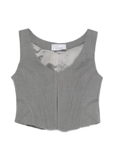 Giuseppe Di Morabito Paneled Top In Gray