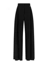 Giuseppe Di Morabito Trousers Tailored With Belt Loops Pleated Design Wide Leg In Black