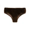 Giuseppe Di Morabito Kurze Shorts Aus Faux Fur In Brown