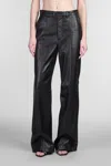 Giuseppe Di Morabito Pants In Black Leather In Black