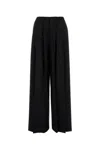 Giuseppe Di Morabito Wide-leg Wool Trousers Pleated Front In Black