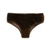 Giuseppe Di Morabito Kurze Shorts Aus Faux Fur In Brown
