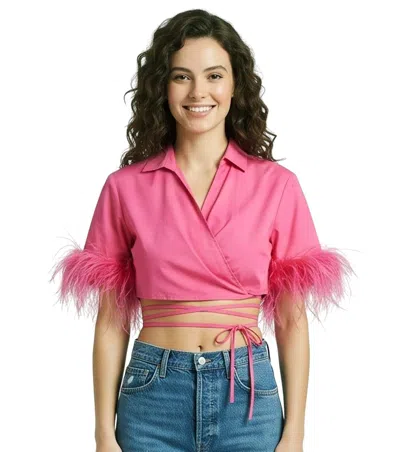 Giuseppe Di Morabito Pink Shirt Collar Top