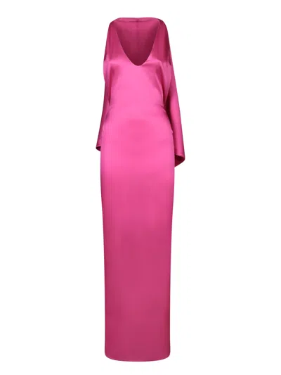 Giuseppe Di Morabito Pink Viscose Long Halter Dress By