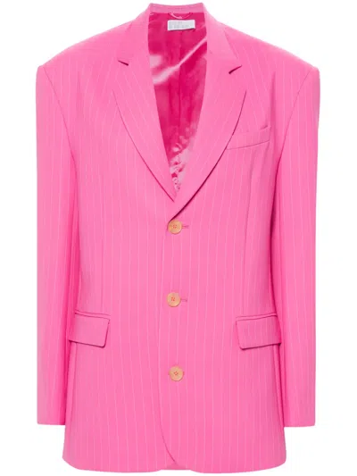 Giuseppe Di Morabito Pinstripe Single-breasted Blazer In Pink