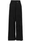 Giuseppe Di Morabito Pinstriped Flared Trousers In Black